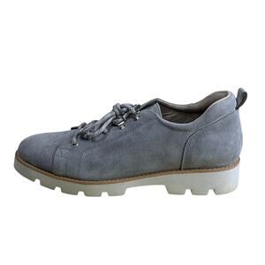Vionic Ballari Grey Suede Lace-Up Comfort Oxford Shoes – Size 9 Casual Flats